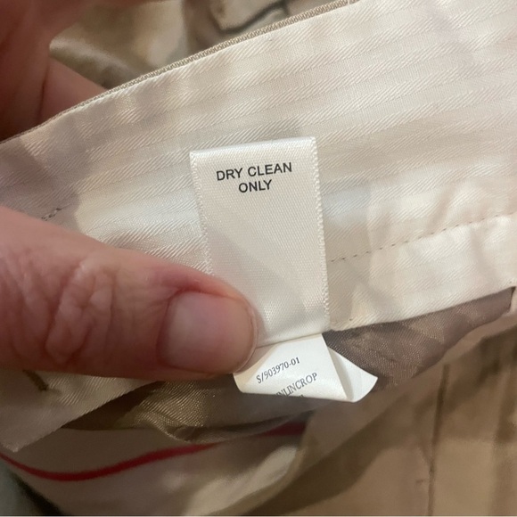 BANANA REPUBLIC Women’s Tan Silk Linen Cropped Ankle Pant Size 2 - Picture 9 of 13